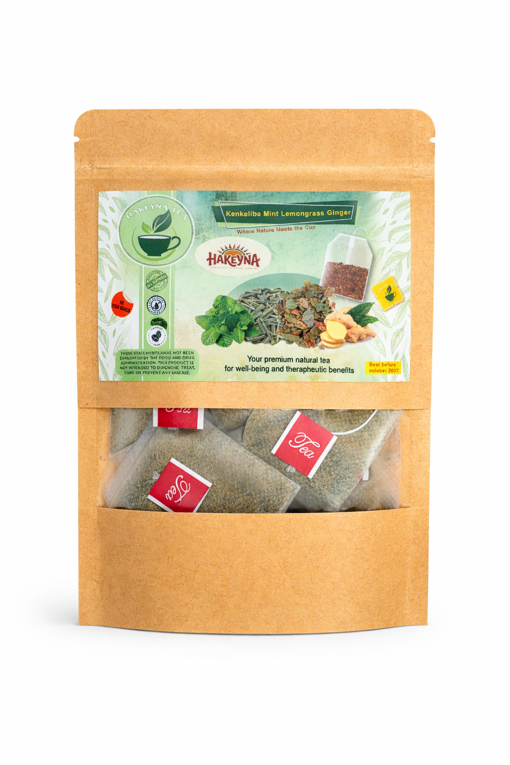 Kenkeliba Mint lemongrass ginger Tea