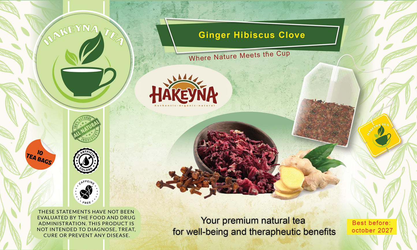 Ginger hibiscus clove Tea